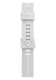 Resim Apple Watch Uyumlu 38mm Kr408 Çizgili Silikon Kordon - Beyaz 