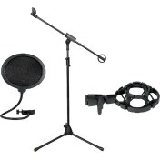 Resim Provoice Set-1 Mikrofon Standı + Stüdyo Pop Filtre + Shock Mount 