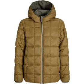 Resim Jack & Jones Jjebrook Reversıble Erkek Çift Taraflı Mont Yeşil 12278780 Çok Renkli 