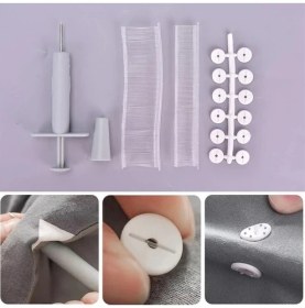 Resim Qniay Yorgan Kılıfı Nevresim Sabitleme Klips Takımı Kılçık Tabancası Seti 