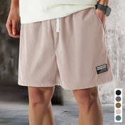 Resim Erkekler için Yumuşak ve Rahat Kordu Şort, Bağcıklı Bel, Cep Detayları, Kenar Tasarımı, Nefes Alabilen Hafif Spor Şortları, Çok Renkli Moda Rahat Düz Bacaklı Şortlar, Nefes Alabilen İnce Bağcıklı Pantolonlar, Plaj, Alışveriş, Seyahat Tatili, Spor Salonu, Koşu için Uygun 
