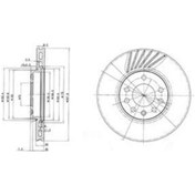 Resim Delphi Bg3142 Fren Diski Ön Vectra B 95- Calıbra 90- / 900 93- 9-3 98- 9-5 97- Havalı 288mm 