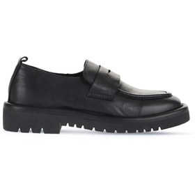 Resim Bueno Shoes Siyah Deri Kadın Loafer 01wz6703 