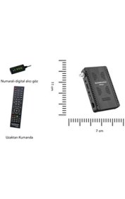 Resim Goldmaster Iplus Mini HDMI Çıkışlı HD PVR Kayıt Dijital Uydu Alıcısı USB Girişi ile 