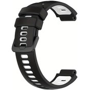 Resim Oldfriend Garmin Forerunner 735xt 220 230 235 620 630 S20 Deri Kayış Deep Blue Yedek Bileklik 
