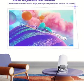 Resim Laraheiser Taşınabilir Sinema Projektörü 4k Ev Sineması Bluetooth Android Uyumlu Ip Tv Mini Projeksiyon 