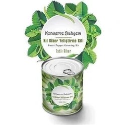Resim HDY Konserve Bahçem Evde Konservede Tatlı Sivri Biber Yetiştirme Kiti 