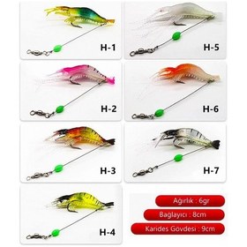 Resim MSO Olta Balıkçılık Fosforlu Silikon Karides Yapay Yem 