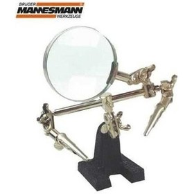 Resim Mannesmann 572 Büyüteç Ve Kıskaçlı Mini Çalışma Standı 