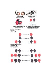 Resim Dambıl Seti Blackred 6 İn 1 Fitness Set 11 Kg 