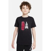 Resim Anime One Punch Man Baskılı Unisex Çocuk Siyah T-Shirt 