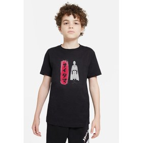 Resim Anime One Punch Man Baskılı Unisex Çocuk Siyah T-Shirt 