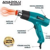 Resim Anadolustrong Ans1010 Sıcak Hava Tabancası 2000w 