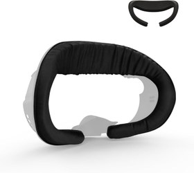 Resim UPOK Ice Silk Face Pad Cushion Compatible with AMVR Facial Interface - Breathable Facial Pad Replacement Comfort Accessories for Meta/Oculus Quest 3 (Black, 0.63 inch) 