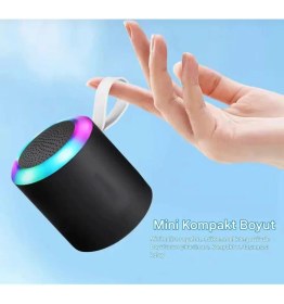 Resim Rose SH-313 Işıklı Taşınabilir Şarjlı Bluetooth Hoparlör - Siyah 