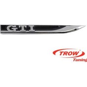 Resim Çamurluk Yazısı Gtı Logosu Siyah Zemin Krom Logo 