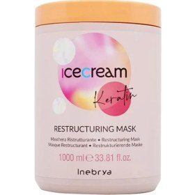 Resim TeknoKapsül Inebrya Ice Cream Keratin Restructuring Mask Keratin Bazlı Yenileyici MASKE1000 ml 