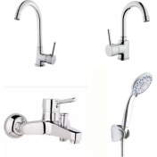 Resim ARÇE Delta Evye + Lavabo + Banyo Bataryası Ve Duş Takımı 