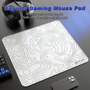 Resim ATTACK SHARK CM02 Oyun Fare Ped - Kaymaz Yüzey, Geliştirilmiş Kontrol ve Hız için Ergonomik Dalgalı Tasarım, Esports, PC Oyunları ve Ofis Kullanımı için Işık Bej Dostu Dayanıklı Masa Matı, Pürüzsüz Dokulu Mousepad 