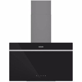 Resim Uğur Uad 6011 Sa3dhd 60 Cm Siyah Cam Duvar Tipi Ankastre Davlumbaz 