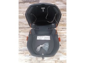 Resim Motosiklet Arka Çanta 33 Lt Siyah Sinyal ve Stop Işıklı 