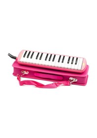 Resim Pembe 32 Tuşlu Özel Kutulu Melodika Beyaz 