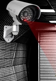 Resim Buffer Gece Görüşlü Görünümlü Sahte Kamera Güvenlik Sistemleri Hırsız Caydırıcı Led Adm6567 