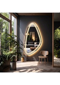 Resim Evonna Günışığı Lazer Kumlamalı Lavabo & Banyo Aynası Dokunmatik Sensörlü 45 X 90 Cm 