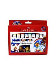 Resim Faber Castell 10 Renk Multi Crayon Pastel Boya 112010 