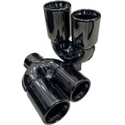 Resim NESS EXHAUST SYSTEMS Unıversal 76 lık sag -sol titanyum çiftli set 