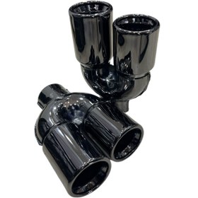 Resim NESS EXHAUST SYSTEMS Unıversal 76 lık sag -sol titanyum çiftli set 