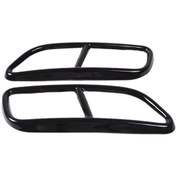 Resim Synodicmonth Volvo Xc60 Paslanmaz Çelik Araba Egzoz Dekoratif Kapağı Egzoz Borusu Kapağı 