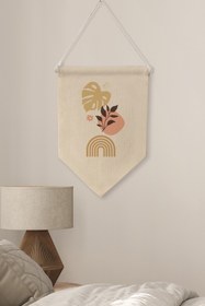 Resim Yatak Odası Duvar Dekoru, Pinterest Oda Dekoru, Boho Kanvas Flama Askılı Duvar Örtüsü Ve Süsü NO:483 - Renkli - 3 / 50 x 70 