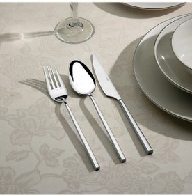 Resim Nehir Gloria Sade 12 Kişilik 72 Parça Çatal Kaşık Bıçak Takımı Çelik 