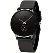 Resim Fochsia Lıge Erkek Ultra İnce Spor Kuvars Saat Ip68 Siyah Altın Silikon Günlük Kullanım Diğer 