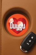 Resim Cekuonline KişiyeÖzel İsim Ad Yazılı Oto Araç İçi Pleksi Bardak Altlığı HD 7x7cm Oto8 