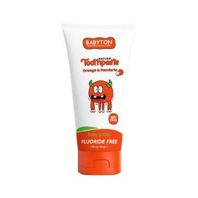 Resim Babyton Bebekler ve Çocuklar İçin Doğal Diş Macunu Portakal ve Mandalina Aromalı 50g 
