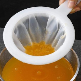 Resim 3 Adet Ultra İnce Naylon Fileli Plastik Saplı - 100, 200, 400 File Boyutları, Soya Sütü, Kahve, Meyve Suyu ve Kefir Filtreleme İçin İdeal - Dayanıklı Mutfak Süzgeçleri, Mutfak Süzgeci 