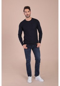Resim Ferraro Bisiklet Yaka Superfine Yün Kazak - Lacivert Lacivert (490434032) Lacivert 