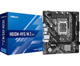 Resim H610M-HVS/M.2 R2.0 DDR4 (3200MHz)OC M.2 VGA/HDMI PCIe 4.0 1700P mATX Anakart 