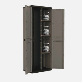 Resim Csb Store Çok Amaçlı Plastik Dolap 68X39X166 cm Kapaklı Bahçe Balkon Dolabı 