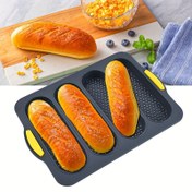 Resim 1 Adet Uzun Baget Ekmek Kalıbı Silikon Yapışmaz Pişirme Tavası - Tost, Kek ve Hamur İşleri İçin 