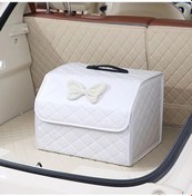 Resim Gateesat Beyaz Firkete Kadife Büyük Katlanır Bagaj Saklama Kutusu Universal Depolama Çok Amaçlı 