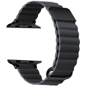 Resim Mobilteam Watch Ultra 49mm Uyumlu Krd-78 Pu Deri Kordon Strap Kayış Clo- Koyu Gri 