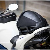 Resim Motosiklet Racing Arka Kuyruk Çantası Suni Deri Ve Impertex Kumaş 