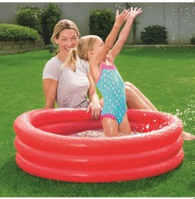 Resim Şişme Havuz 3 Halkalı Kırmızı 102cmx 25cm 51024 Çok Renkli 