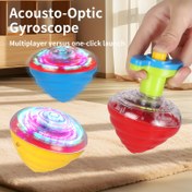 Resim LED Müzikli Dönen Top - 3-6 Yaş Çocuklar İçin Eğlenceli Yanıp Sönen Oyuncak, Mükemmel Noel Hediyesi, Mavi/Kırmızı/Sarı Renklerde Mevcut 