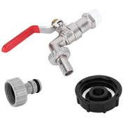 Resim Dianziye Ibc Tankı İçin Bakır G1/2" Açık/kapalı Valf, Bahçe Musluk Bağlantısı, Boru Uyumlu Adaptör, Dayanıklı Malzeme, Akış Kontrolü 