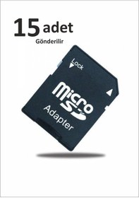 Resim Micro 15 Adet Sd Hafıza Kart Adaptörü Mikro Sd Card Adapter 