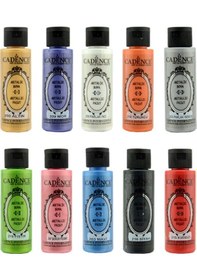 Resim Metalik Boya Seti 10 Renk 70Ml 